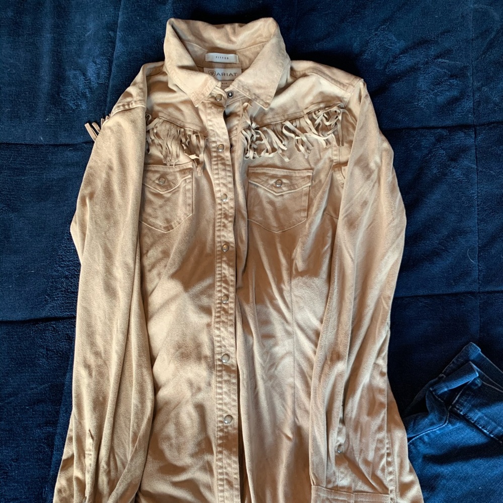 Ariat Fringe Button Down